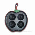 Cast Iron Apple Baking Pan with Vegetable Oil, Customized Logos and Designs are Accepted